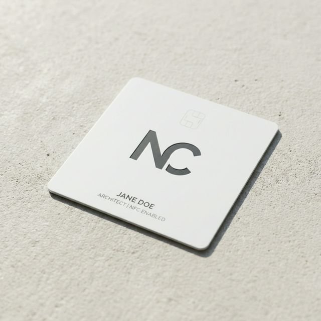Blue Wave PVC NFC Business Visiting Card 80