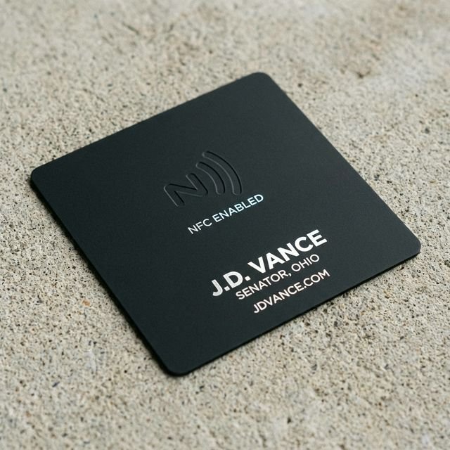 Abstract Black PVC NFC Business Visiting Card 100